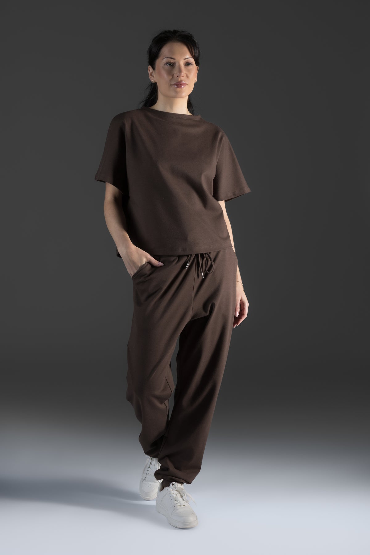 Lounge by Luin T-Shirt Dark Brown