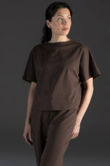 Lounge by Luin T-Shirt Dark Brown