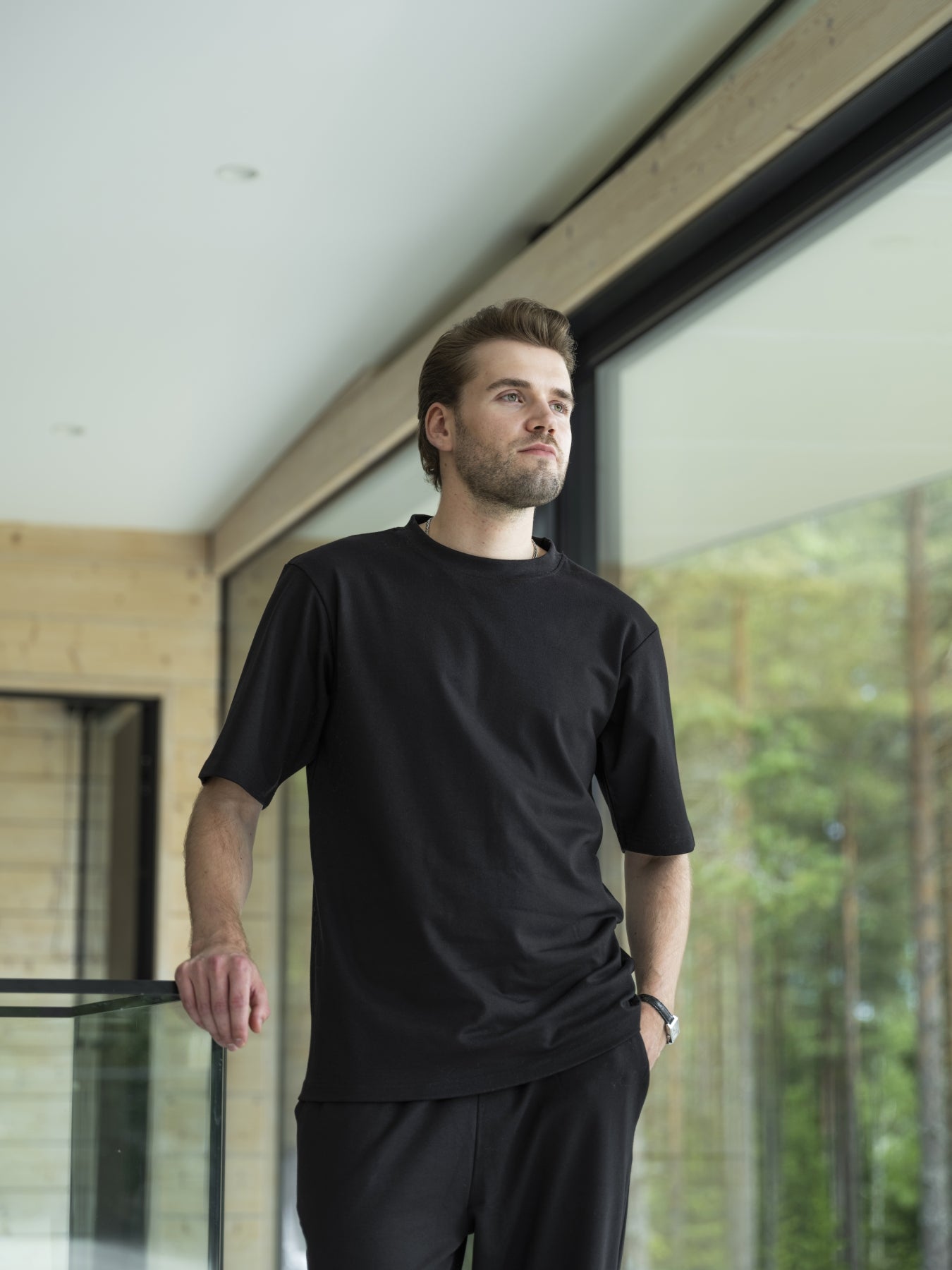 Lounge by Luin Casual T-Shirt Black