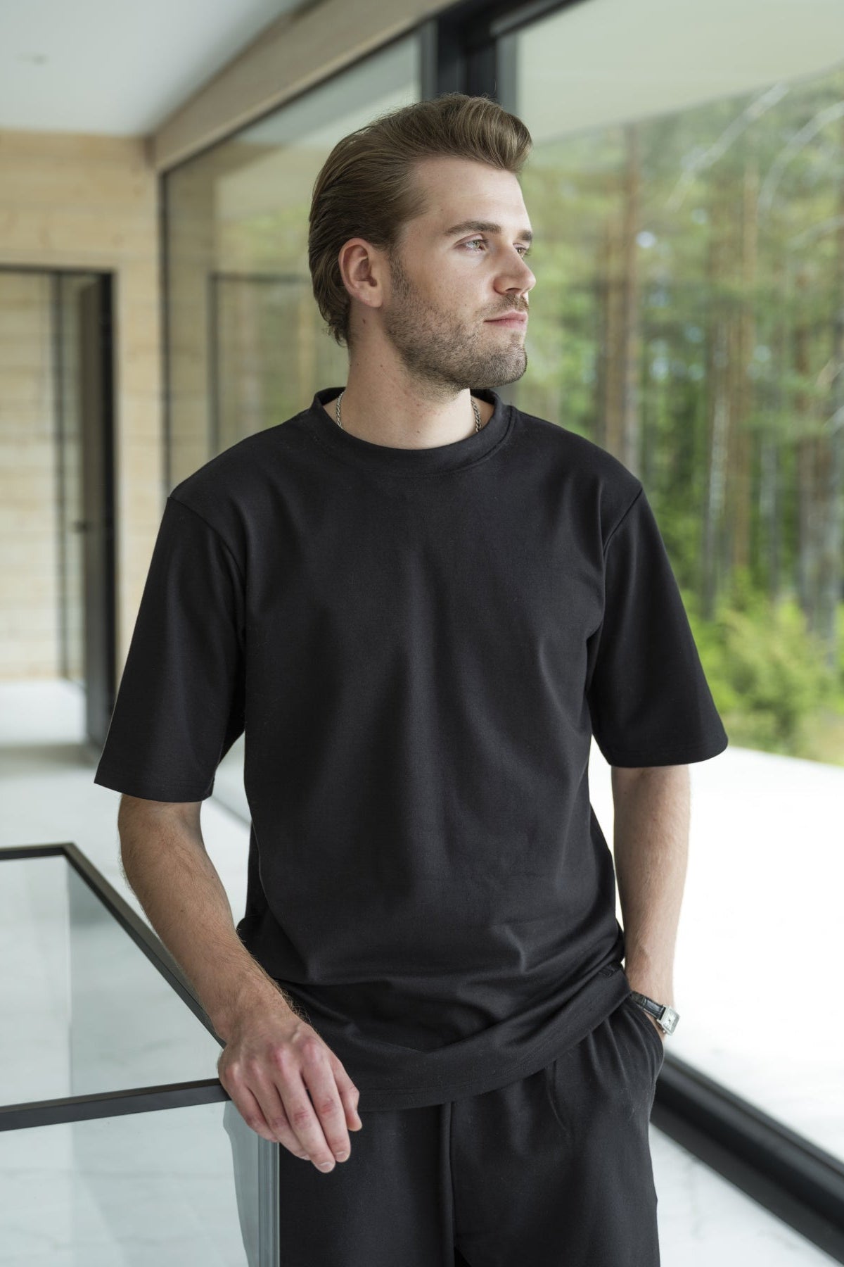 Lounge by Luin Casual T-Shirt Black