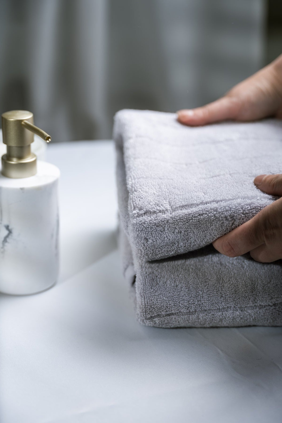 Nordic Heritage Hand Towel 50x70cm Ice Grey