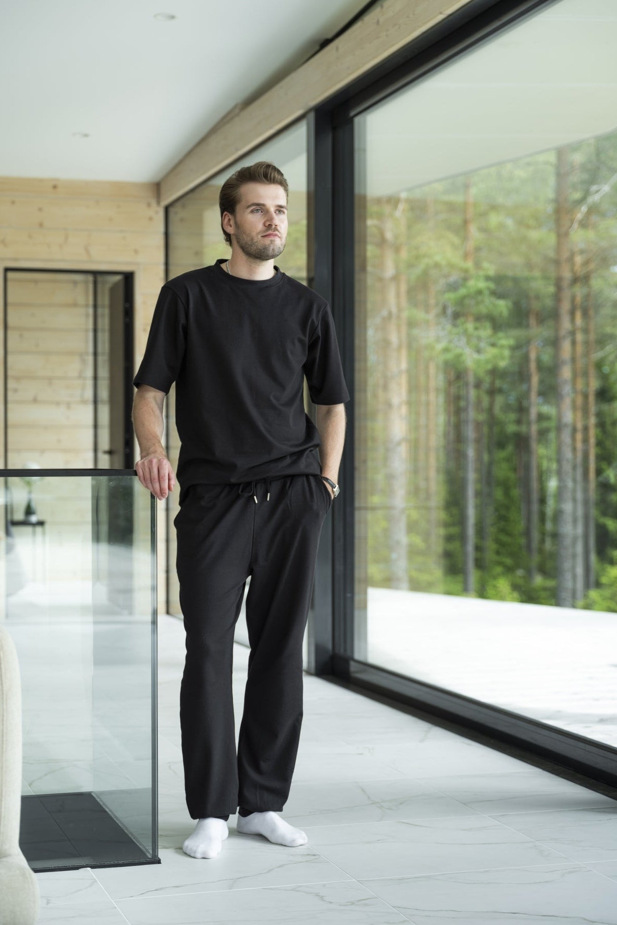Lounge by Luin Casual T-Shirt Black