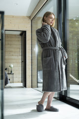 Bathrobe Unisex Granite