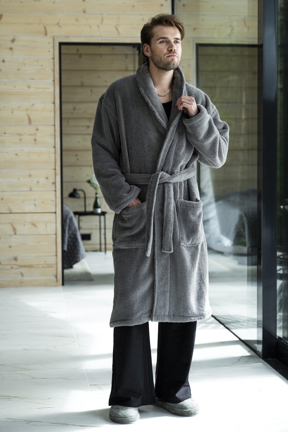 Bathrobe Unisex Granite