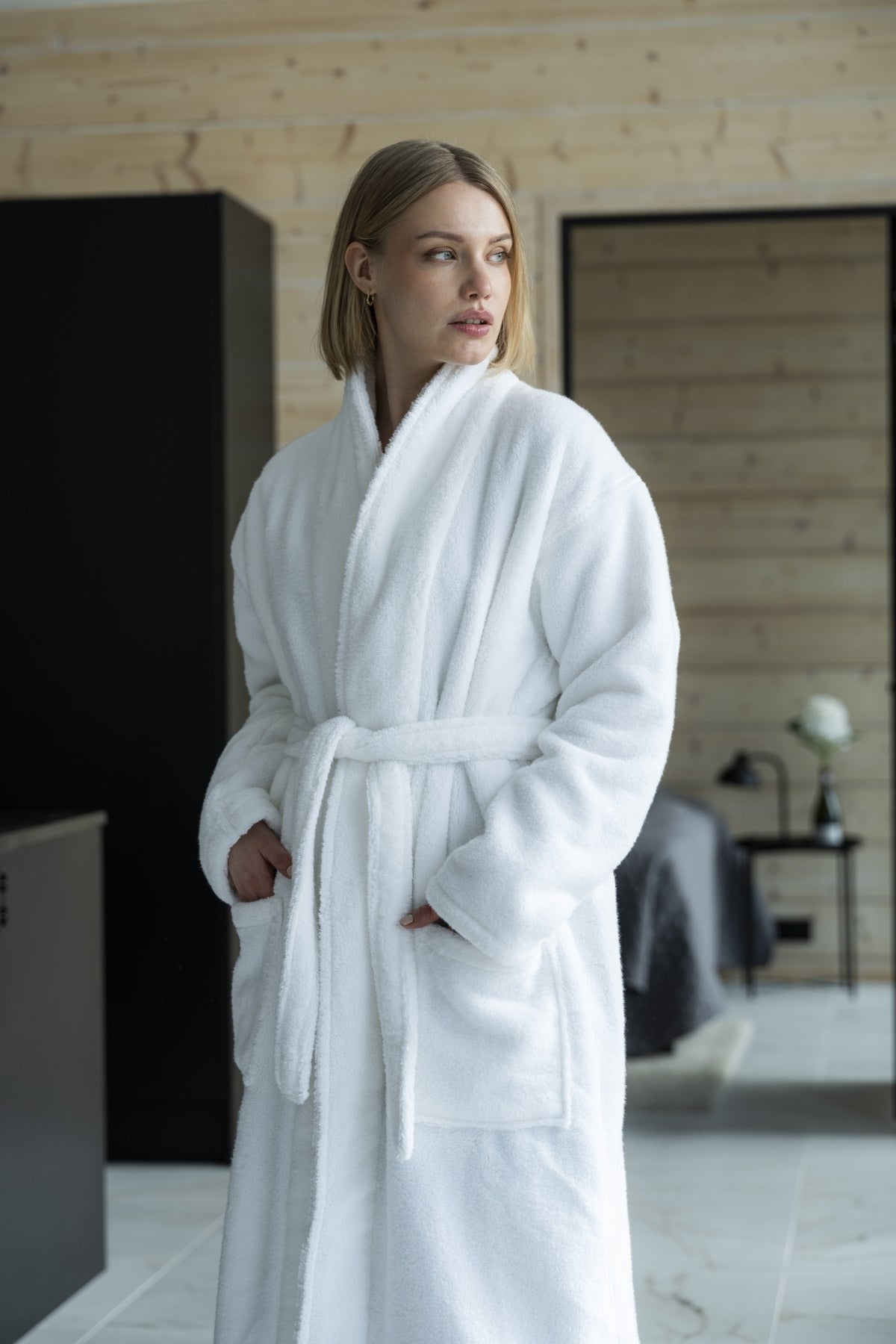 Bathrobe Unisex Snow