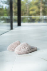 Cosy Bath Slippers Dusty Rose