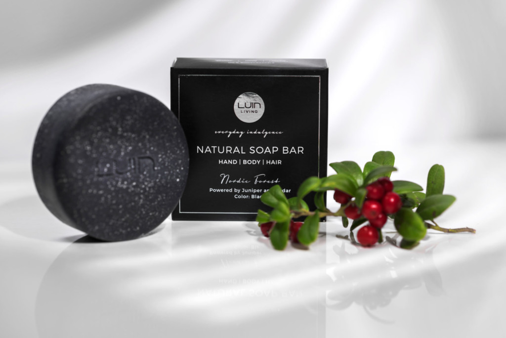 Luin Living Natural-Soap Bar Nordic Forest Black
