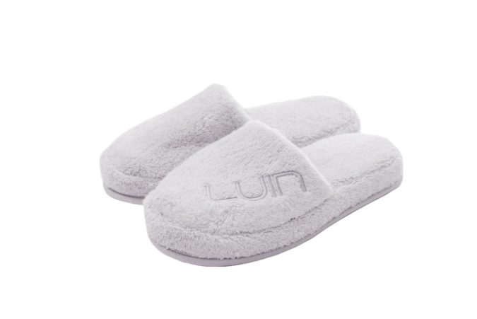Luin Living Cosy Slippers Pearl Grey