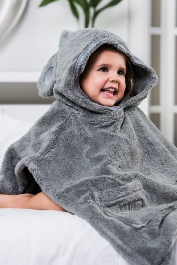 Poncho Towels for 1-10 yrs. Granite