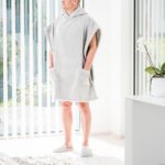 Unisex Poncho Towel Pearl Grey