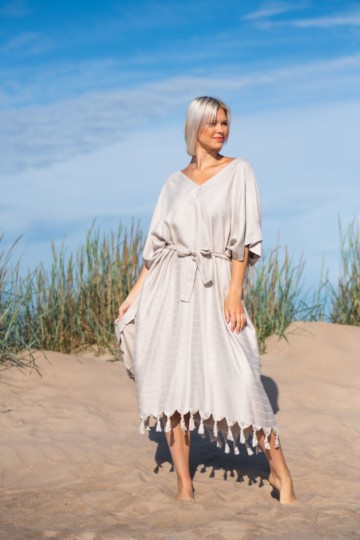 Bamboo Kaftan Sand