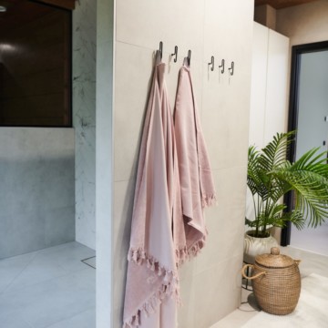 Organic Bath & Beach Towel 100x180cm Dusty Rose