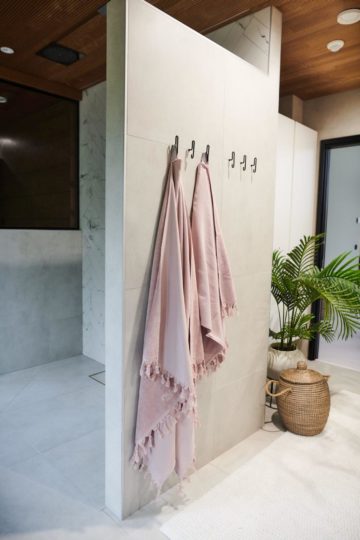 Organic Bath & Beach Towel 100x180cm Dusty Rose