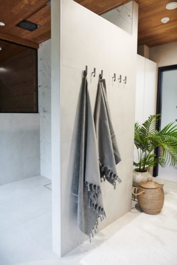 Organic Bath & Beach Towel 100x180cm Granite