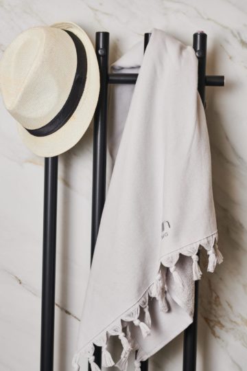 Organic Bath & Beach Towel 70x140cm Pearl Grey