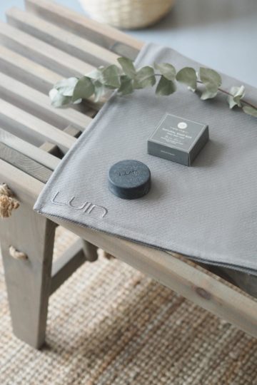 Sauna Bench & Seat Towel 150x60cm Granite