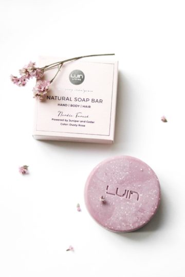 Natural Soap Bar, Nordic Forest, Dusty Rose