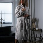Bathrobe Unisex Sand - Image 2