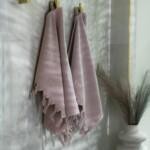 Organic Hand Towel 50x70cm Dusty Rose