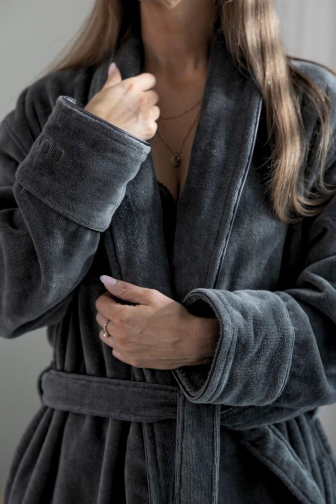 Bathrobe Haven Dark Grey - Image 2