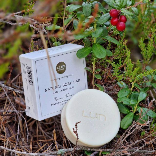 Our Natural Soap Bar is handmade in Finland using the world´s richest natural and organic skin care ingredients. Coconut oil cleanses and foams your body and hair whilst Himalayan salt nurtures and and moisturizes them. Juniper berry essential oil and Lingonberry seed oil taken from Finland’s clean forests have antioxidant effects and also help to moisturize and soothe the skin and hair while gently cleansing.​​​​​​​​
​​​​​​​​
#luinliving #natural